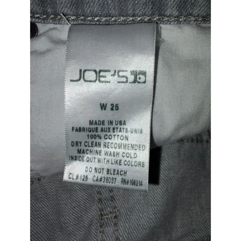 Joes Jeans Womens Grey Distressed CutOff Shorts Size 25 High Rise Raw Hem T57-16